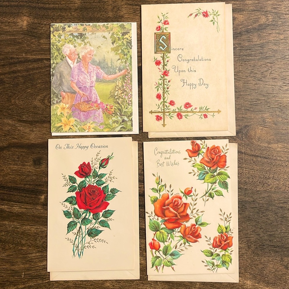 Vintage Greeting Card Set